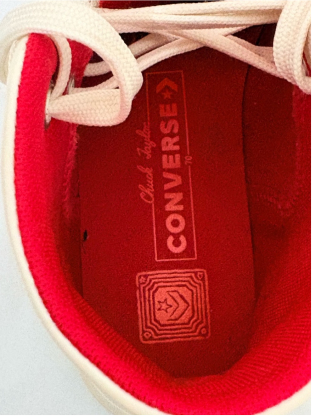 Converse Chuck 70 Marquis Year of the Rabbit Sneakers Sz 5 Egret/Red/White EUC - Picture 9 of 15